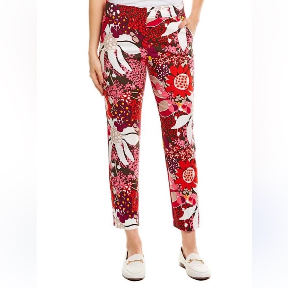 Trina Turk Floral Moss 2 Crop Pant - Picture 15 of 15